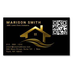 Upscale Real Estate Design Magnetic Business Card