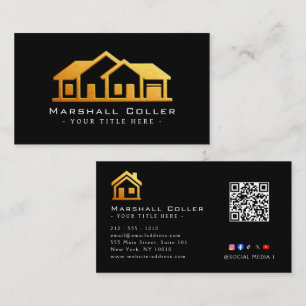Upscale Real Estate Design Magnetic  Business Card