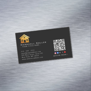 Upscale Real Estate Design Magnetic Business Card