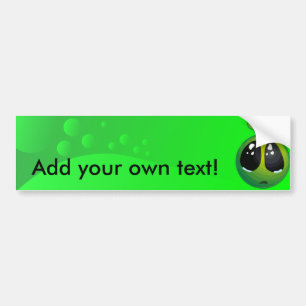 Upset alien bumper sticker