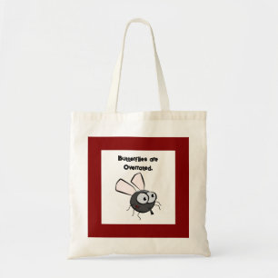 Upset Mosquito Thinks He's Cute Funny Bug Cartoon Tote Bag