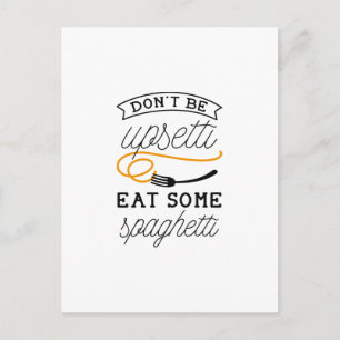 Upsetti Spaghetti Postcard