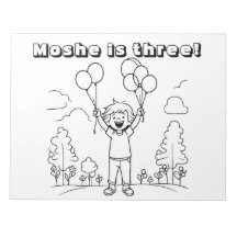 Upsherin colouring page notepad