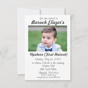 Upshernish Invitation Upshern Upsherin Invitations