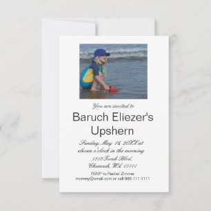 Upshernish Invitation Upshern Upsherin Invitations