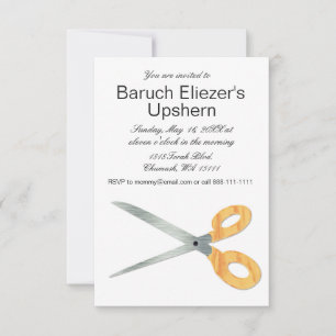 Upshernish Invitation Upshern Upsherin Invitations