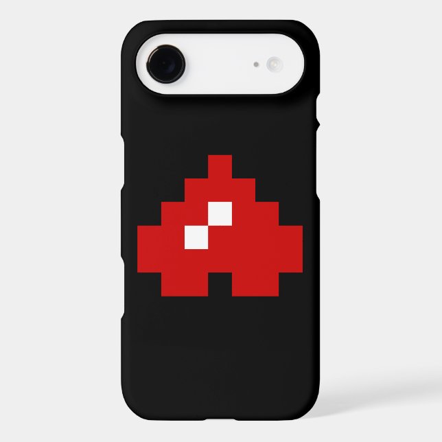 Upside Down 8 Bit Pixel Heart (Back)