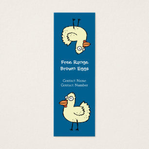 Upside Down Cartoon Chicken  Bookmark