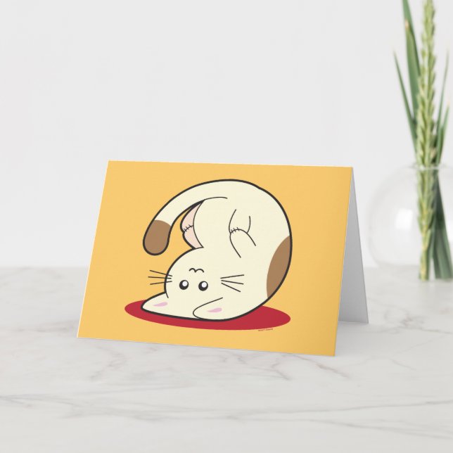Upside Down Cat Card (Front)