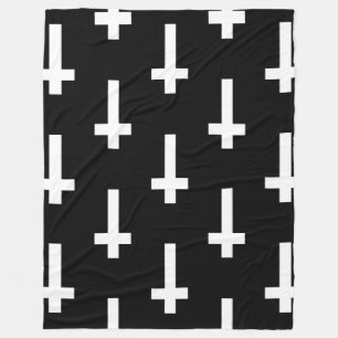 upside down cross blanket