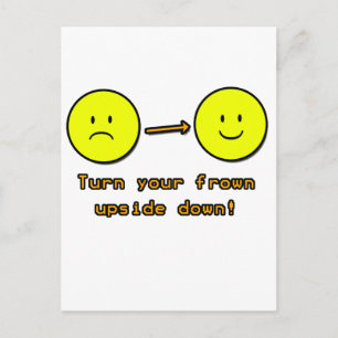 Upside Down Frown Postcard