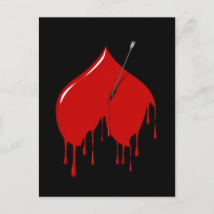 Upside Down Heart (Add Text) Postcard