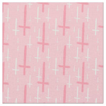 upside down inverted cross pastel pink
