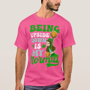Upside Down Is My Normal St Patricks Cheerleading T-Shirt