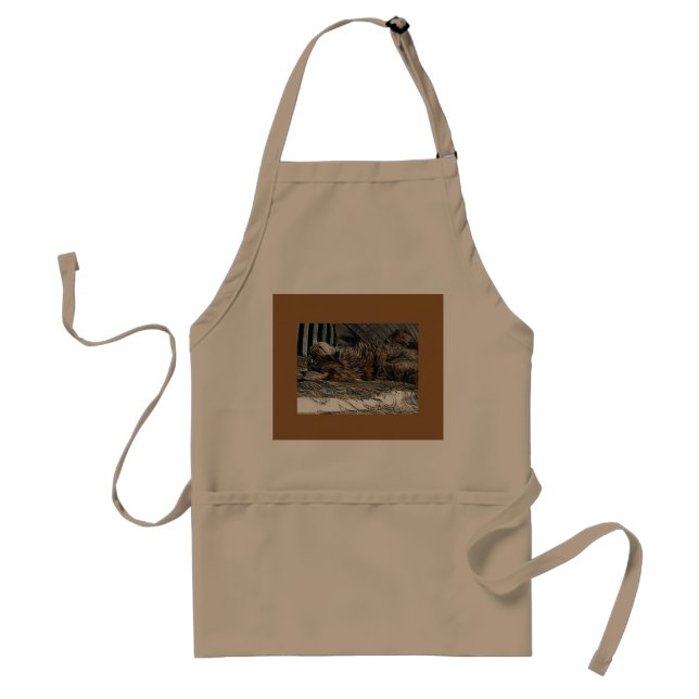 Upside-Down Kitten Standard Apron (Front)