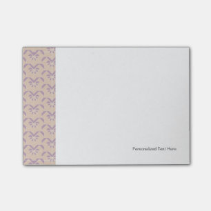 Upside down lavender pattern post-it notes