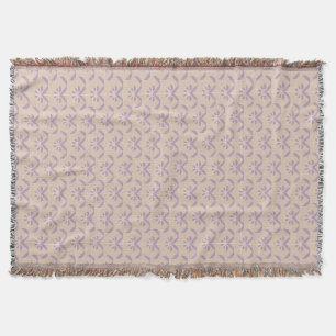 Upside down lavender pattern throw blanket