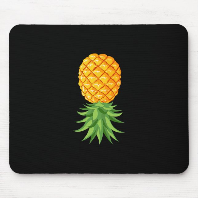 Upside Down Pineapple Cruise Gift For Couple Him H Mouse Pad (Front)
