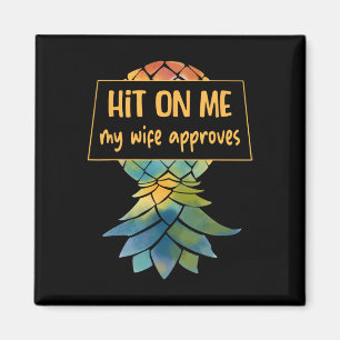 Upside Down Pineapple Cruise Subtle Swinger Funny  Magnet