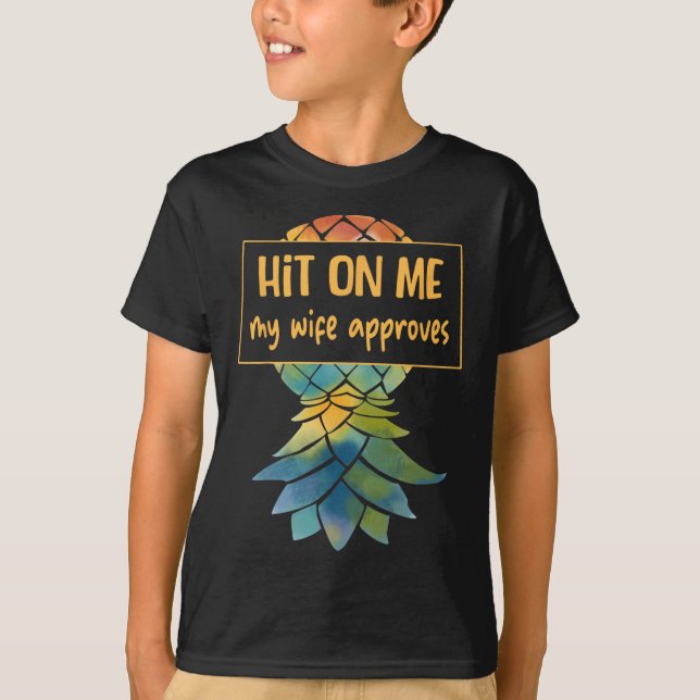 Upside Down Pineapple Cruise Subtle Swinger Funny  T-Shirt (Front)