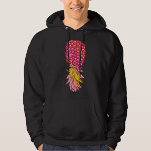 Upside Down Pineapple Distressed Summer Fruit Swin Hoodie