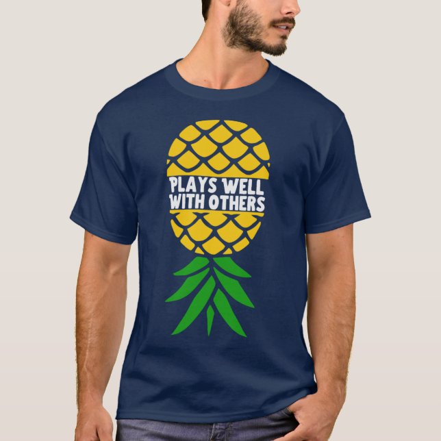 Upside Down Pineapple gift T-Shirt (Front)