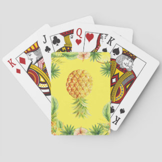 Upside down pineapple playing cards