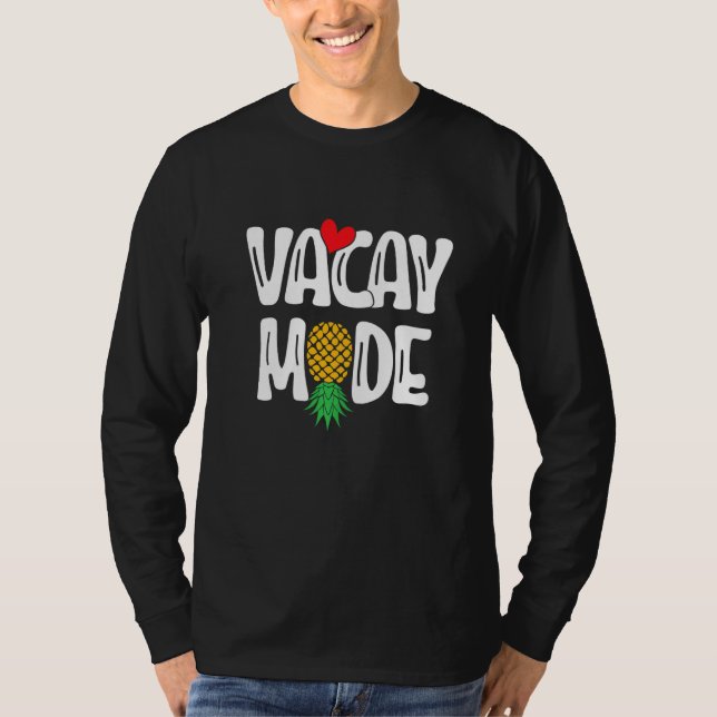 Upside Down Pineapple Sharing Swinger Vacation   T-Shirt (Front)