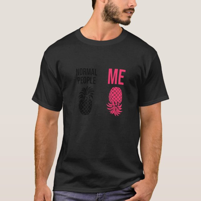 Upside Down Pineapple To Vanilla Swinger Joke  3 T-Shirt (Front)