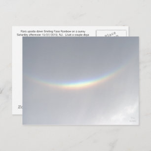 Upside-down Smiling Rainbow, NJ Postcard
