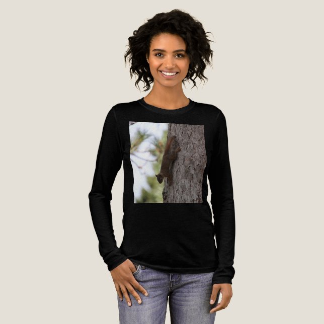 Upside Down Squirrel Tri-Blend Shirt (Full Front)