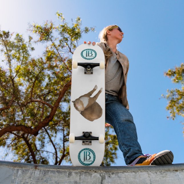 Upside-Down Sunshine Cat Skateboard (Outdoor 1)