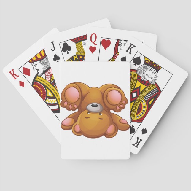 Upside Down Teddy Bear Playing Cards (Back)