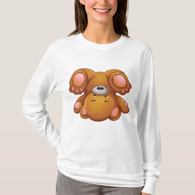 Upside Down Teddy Bear T-Shirt (Front)