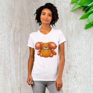 Upside Down Teddy Bear Womens T-Shirt
