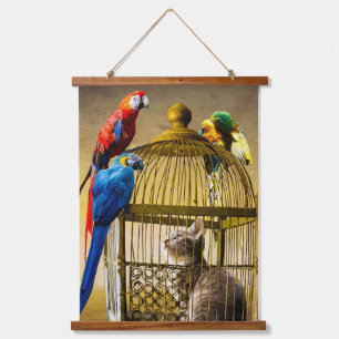 Upside-Down World of the Gilded Cage Hanging Tapestry