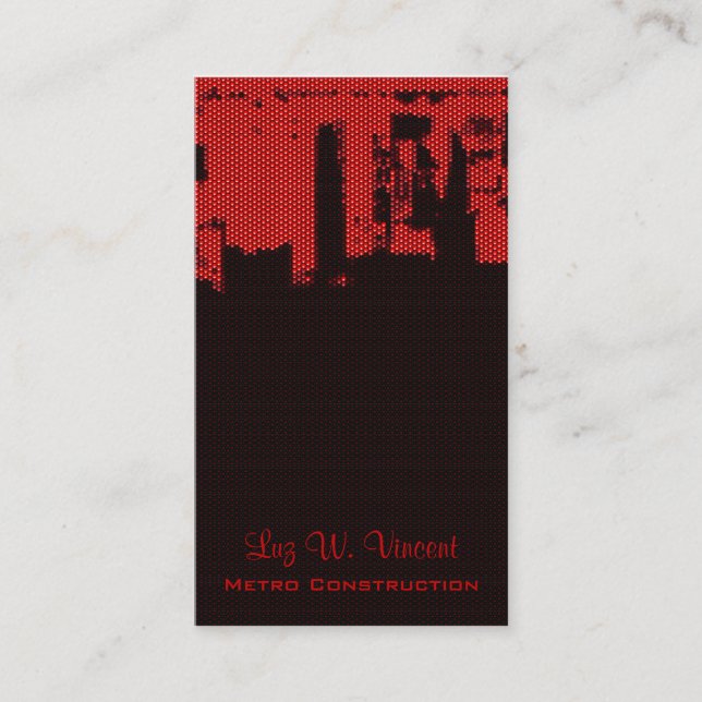 Upside Downtown LED Business Card (Front)