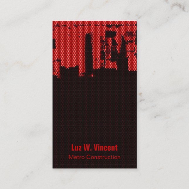 Upside Downtown LED Business Card (Front)