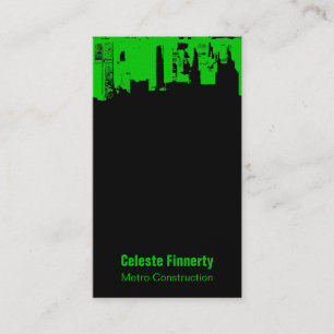 Upside Downtown Midnight Evergreen Business Card