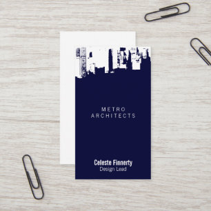 Upside Downtown Midnight Gothic News Business Card