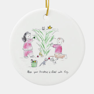 upsidedown_christmas ceramic tree decoration