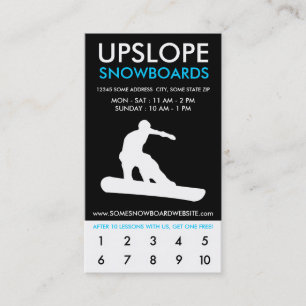 upslope snowboard lessons rewards program loyalty card