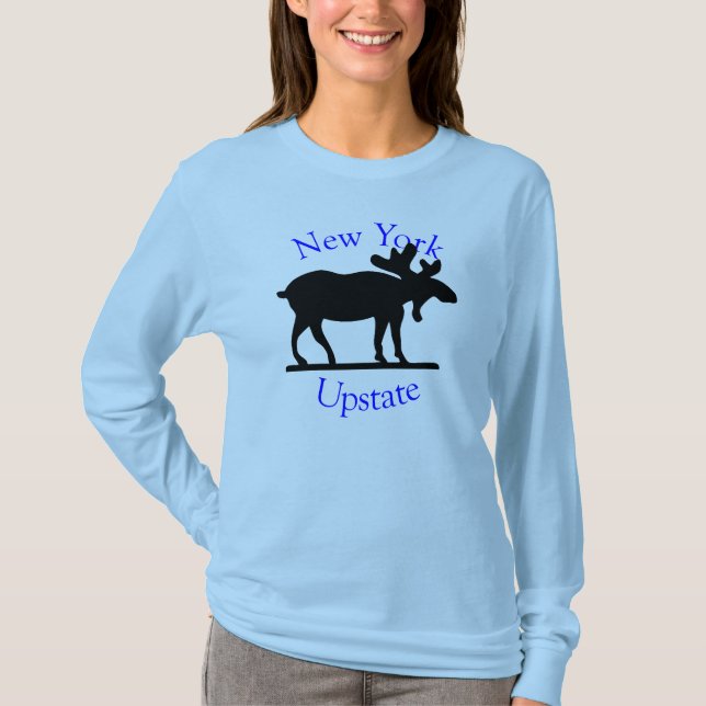 Upstate New York Moose T-Shirt (Front)