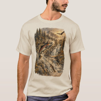 Upstream Legacy – Vintage Salmon Run Wilderness T-Shirt