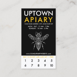 uptown APIARY loyalty Card