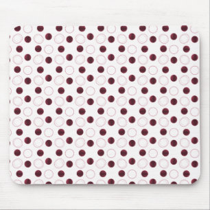 Uptown Bliss Mousepad, Burgundy Mouse Pad