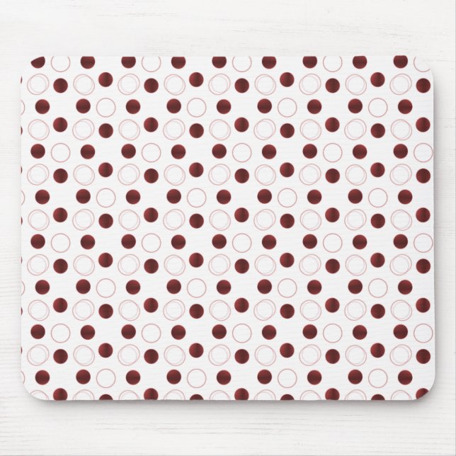 Uptown Bliss Mousepad, Dark Red Mouse Pad (Front)