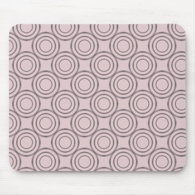 Uptown Class Mousepad, Soft Pink Mouse Pad (Front)