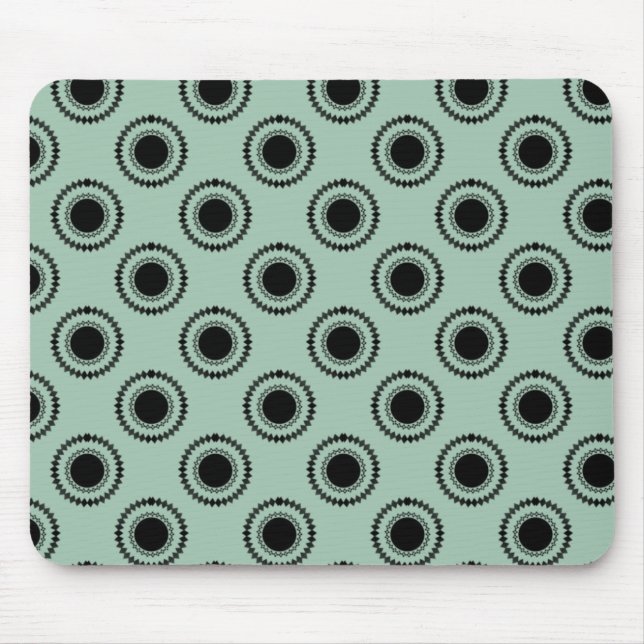 Uptown Hipster Mousepad, Sage Mouse Pad (Front)