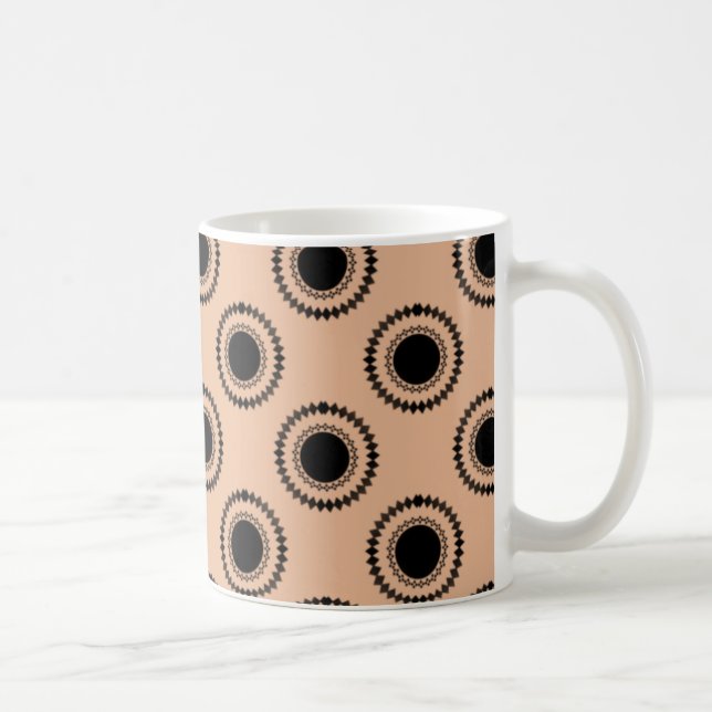 Uptown Hipster Mug, Light Coral Coffee Mug (Right)